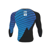 Рашгард от Kano Kimonos - дълги ръкави, ранкиран - син