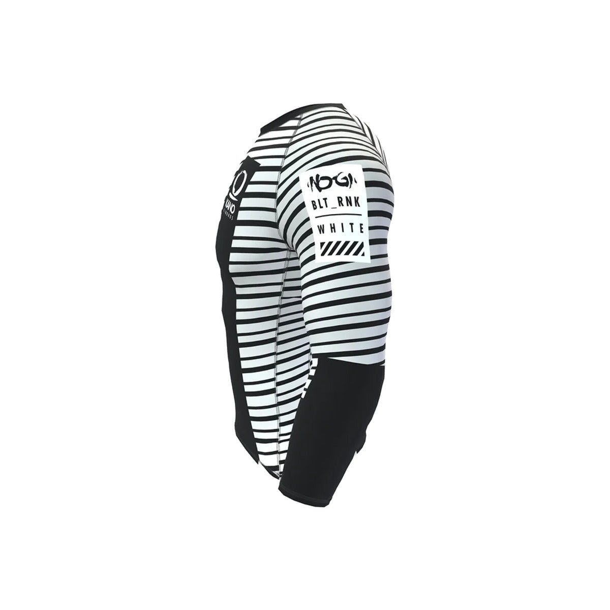 Рашгард от Kano Kimonos - дълги ръкави, ранкиран - бял