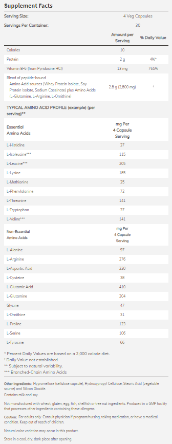 NOW Sports - Amino Complete 850 МГ - 120 Капсули