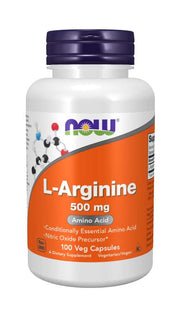 NOW - L-Arginine 500 МГ - 100 Капсули