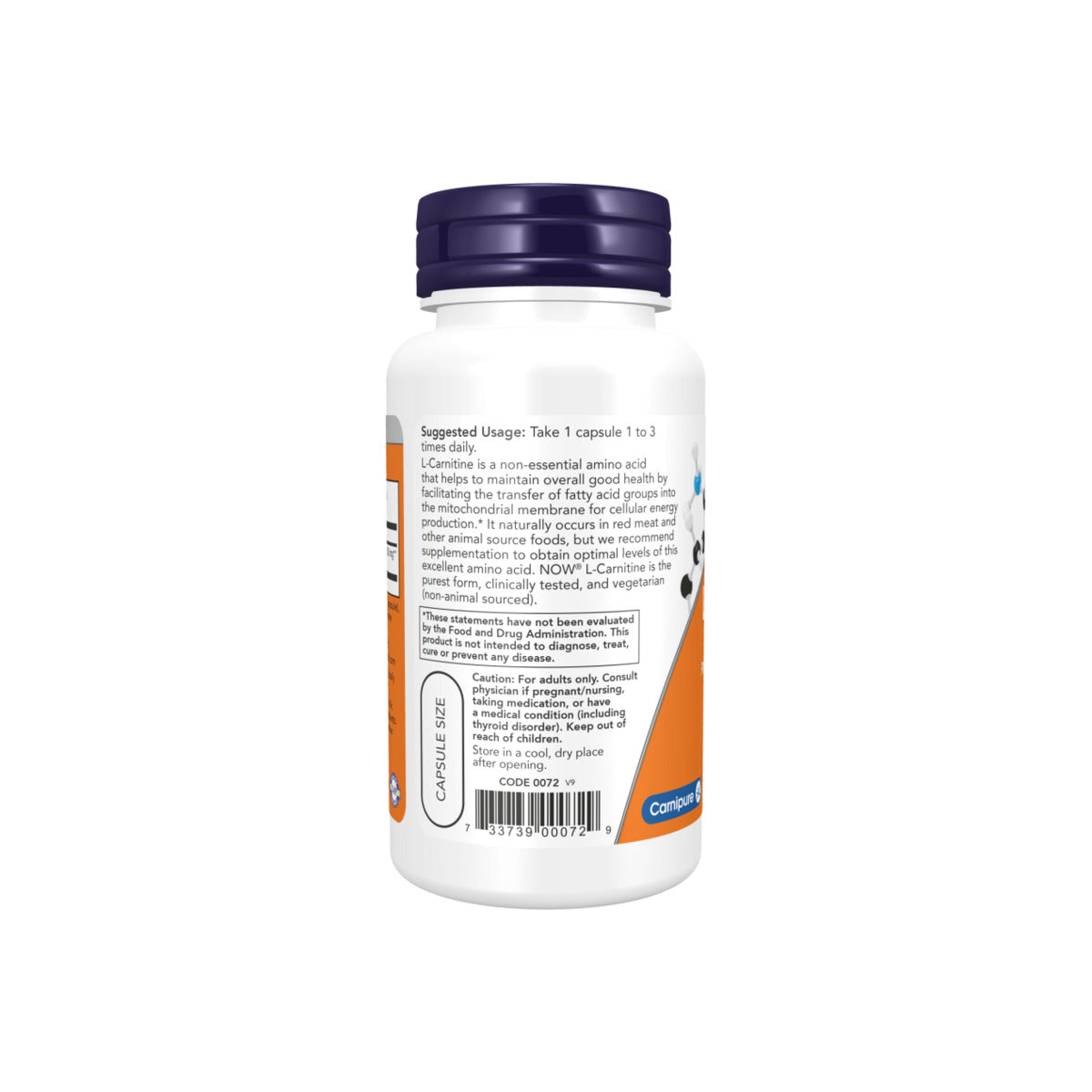 NOW - L-Carnitine 500 МГ