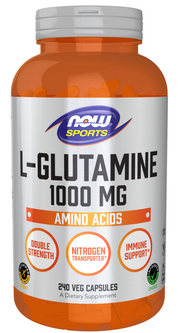 NOW Sports - L-Glutamine 1000 mg - 240 Capsules