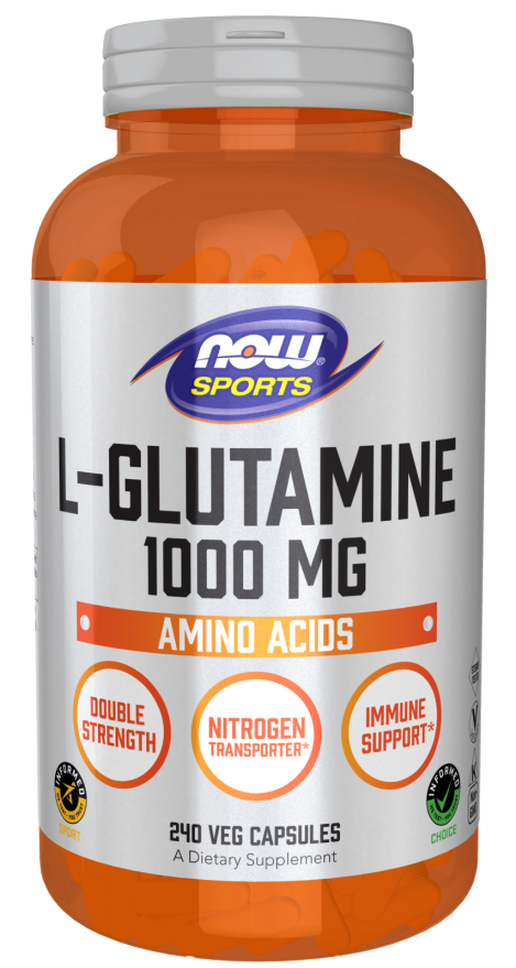 NOW Sports - L-Glutamine 1000 mg - 240 Capsules