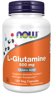 NOW Sports - L-Glutamine 500 mg - 120 Capsules