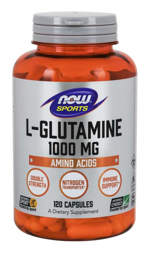NOW Sports - L-Glutamine 1000 mg - 120 Capsules