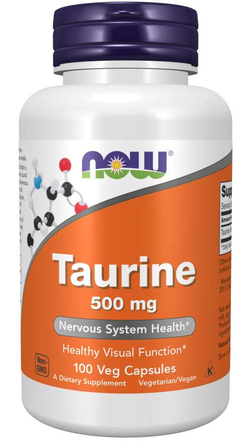 NOW - Taurine 500 МГ - 100 Капсули