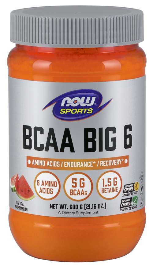 NOW Sports - BCAA Big 6 - 600 г - Watermelon