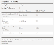 Now - Cal-Mag + Vitamin D - 240 дражета