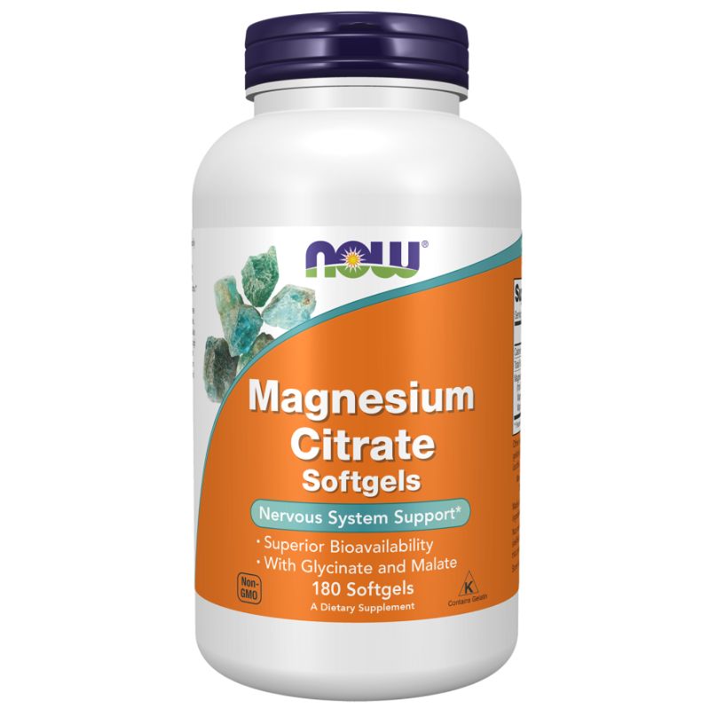 NOW - Magnesium Citrate 134 МГ - 180 Дражета