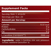 Pure Nutrition - L-CARNITINE 2000 МГ - 25 мл. Ампула- 1 бр.
