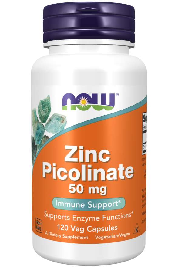 NOW - Zinc Picolinate 50 МГ - 120 Капсули