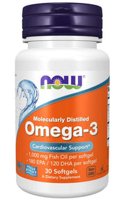 NOW - Omega-3 1000 МГ - 30 Дражета