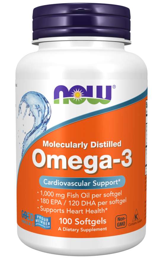 NOW - Omega-3 1000 МГ - 100 Дражета
