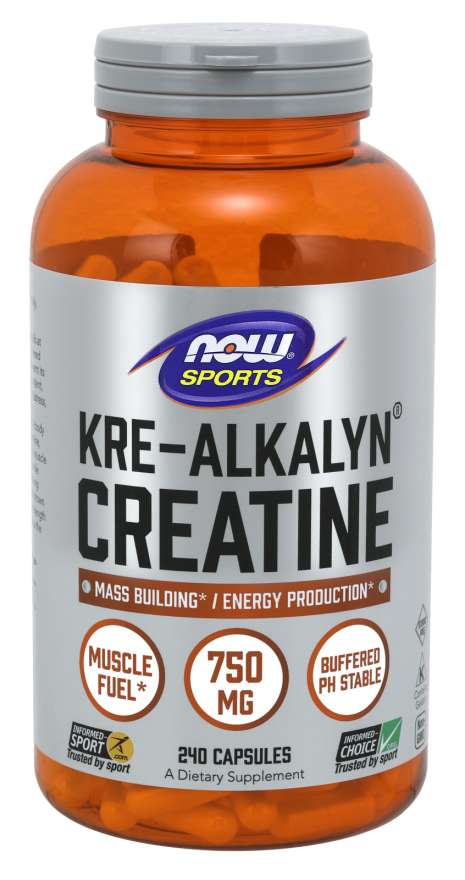 NOW Sports - Kre-Alkalyn Creatine 750 МГ - 240 Капсули