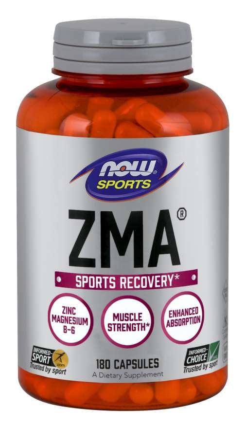 NOW Sports - ZMA 800 МГ - 180 Капсули
