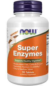 NOW - Super Enzymes - 90 Таблетки