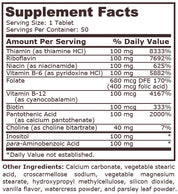 Pure Nutrition - VITAMIN B-100 COMPLEX SUSTAINED RELEASE - 50 Tablets