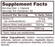 Pure Nutrition - CORAL CALCIUM - 60 Capsules