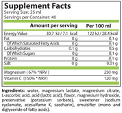Pure Nutrition - MAGNESIUM LIQUID + VIT C - 1000 ml