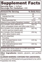 Pure Nutrition - OMEGA 3-6-9 - 100 Softgels