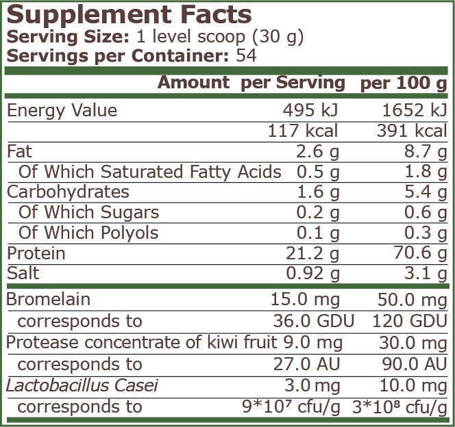 PURE NUTRITION - PLANT PROTEIN - NATURAL CHOCOLATE