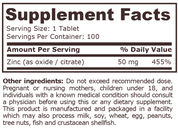 Pure Nutrition - ZINC COMPLEX 50 mg - 100 Tablets