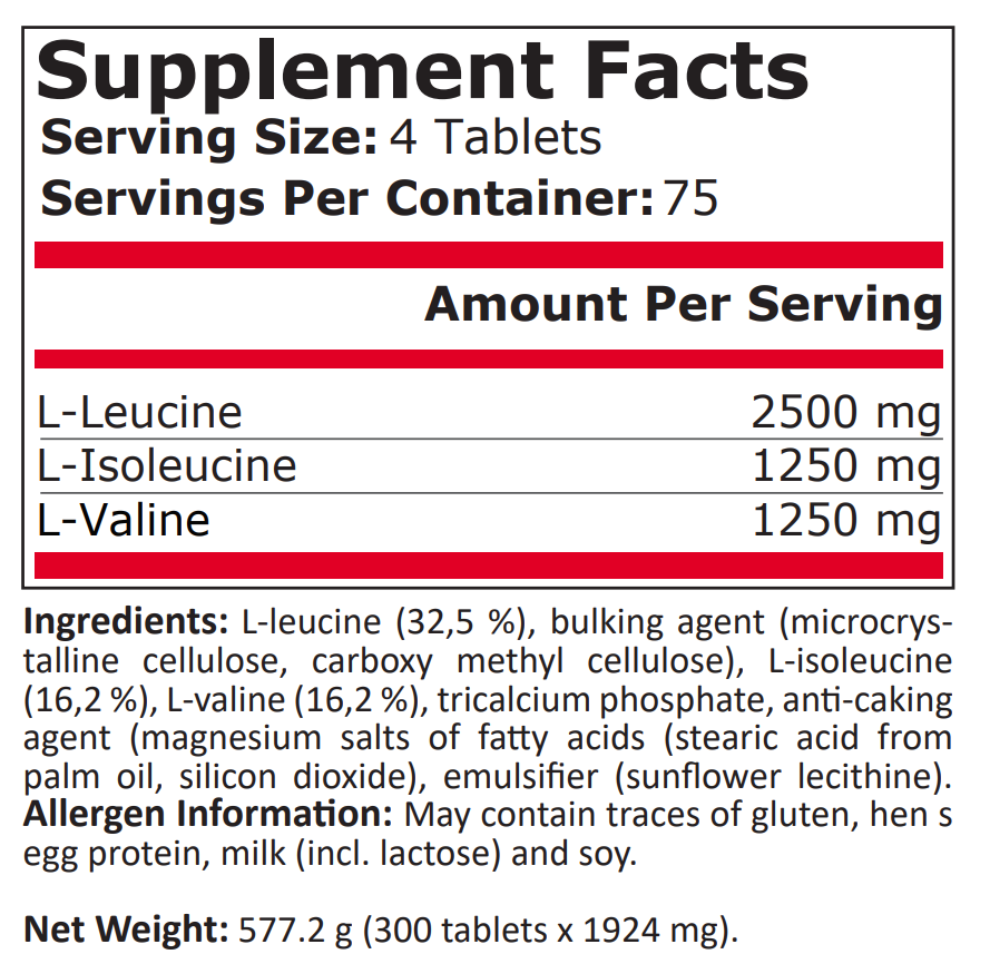 Pure Nutrition - BCAA 5000 - 300 Tаблетки