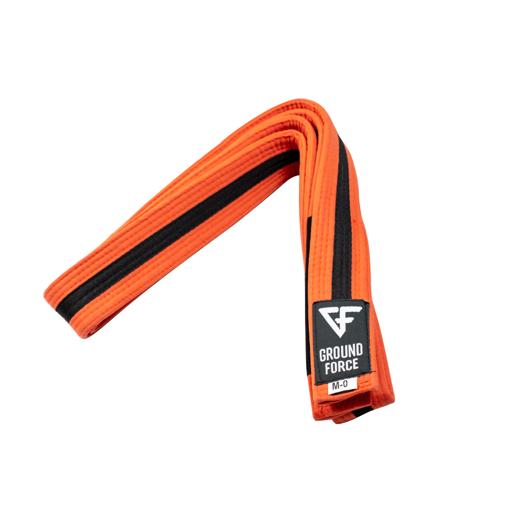 Ground Force - Kids BJJ Orange Belt black stripe