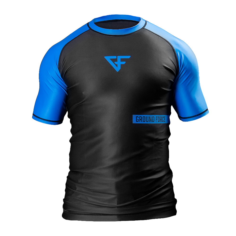 Rank Rashguard Short Sleeve Blue