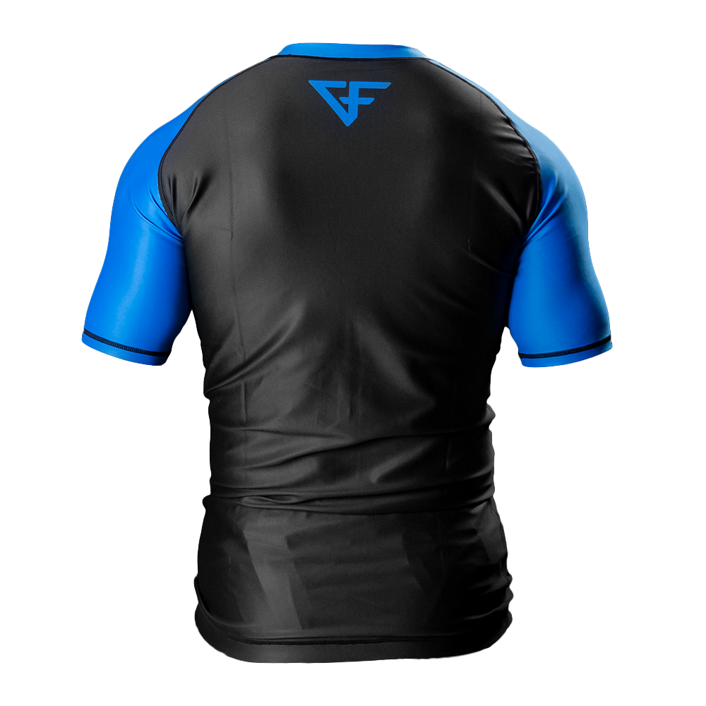 Rank Rashguard Short Sleeve Blue