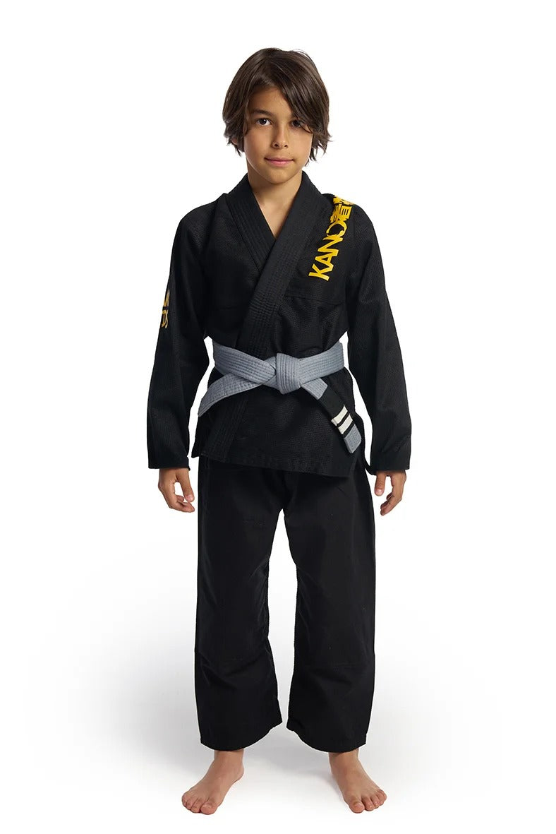 BJJ ги за деца от Kano Kimonos - JiuZilla - черно