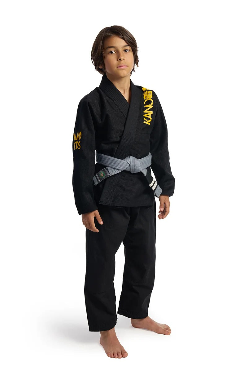 BJJ ги за деца от Kano Kimonos - JiuZilla - черно