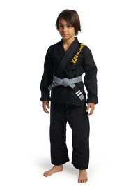 BJJ ги за деца от Kano Kimonos - JiuZilla - черно