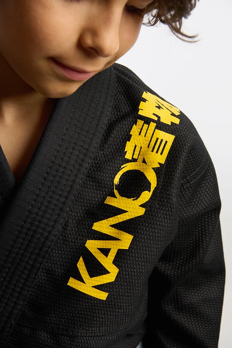 BJJ ги за деца от Kano Kimonos - JiuZilla - черно