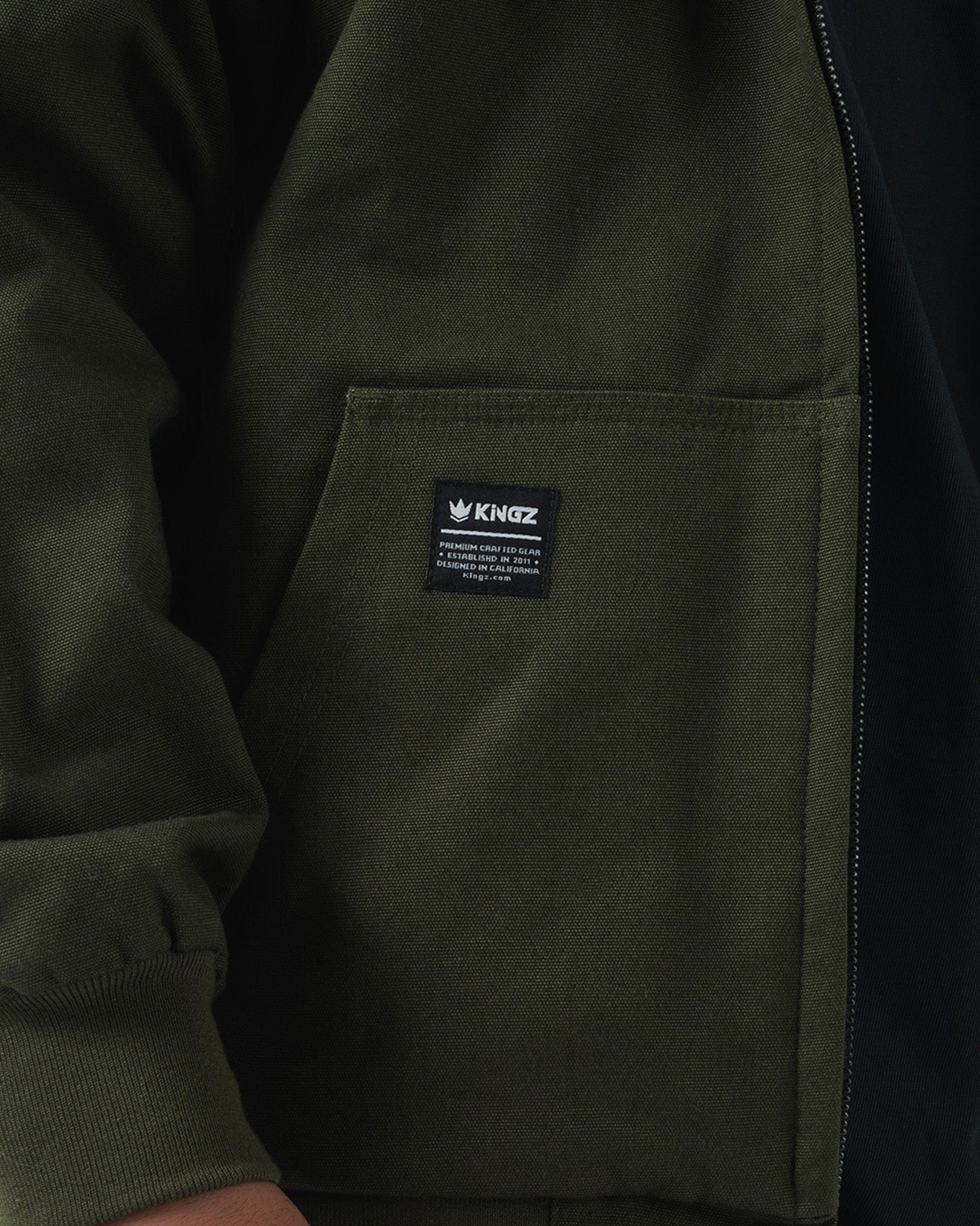 Kingz - Canvas Jacket - Green