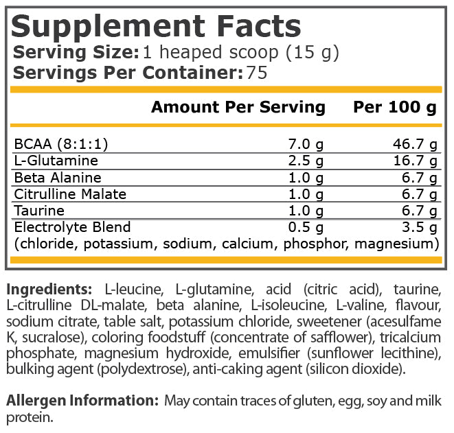 Pure Nutrition - AMINO BLAST - PINEAPPLE MANGO
