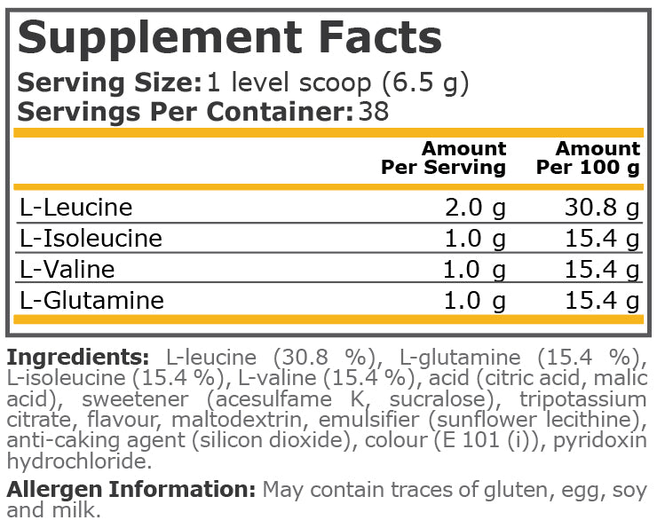 Pure Nutrition - BCAA BLAST - PINEAPPLE MANGO
