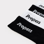 Progress Pro Socks - White & Black