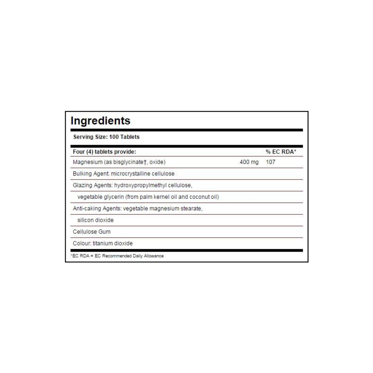 Магнезий от Solgar - Chelated Magnesium - 100 таблетки